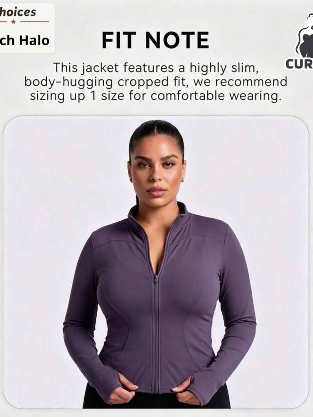 Brand new SHEIN Plum Zip-Front Lightweight workout Jacket